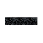 Black Palm Leaf Aloha Pattern Print Bed Runner