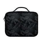 Black Palm Leaf Aloha Pattern Print Briefcase Bible Bag