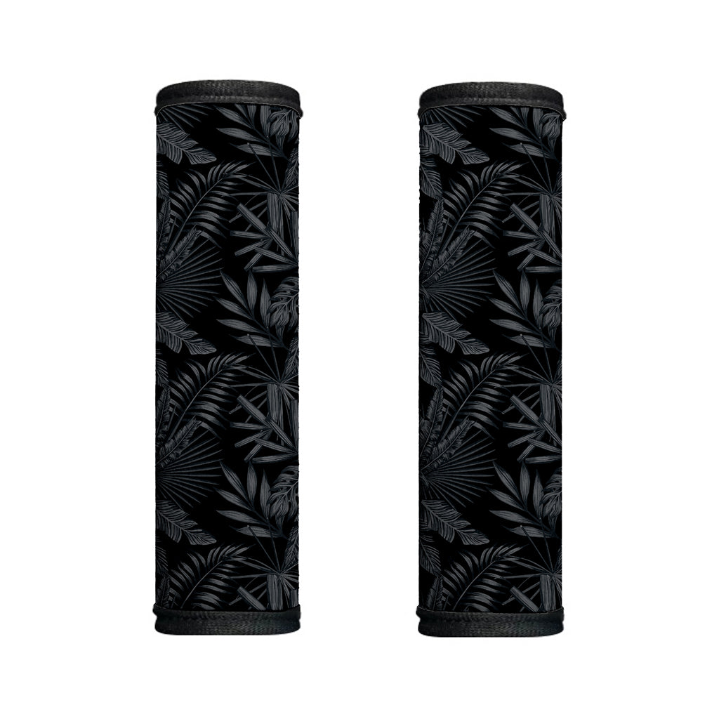Black Palm Leaf Aloha Pattern Print Handle Covers