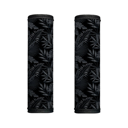 Black Palm Leaf Aloha Pattern Print Handle Covers