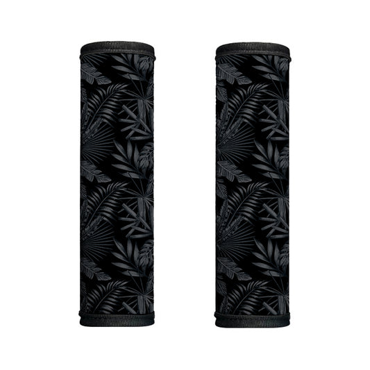 Black Palm Leaf Aloha Pattern Print Handle Covers