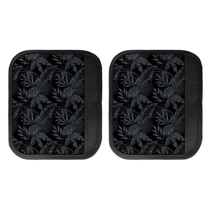 Black Palm Leaf Aloha Pattern Print Handle Covers