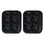 Black Palm Leaf Aloha Pattern Print Handle Covers
