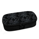 Black Palm Leaf Aloha Pattern Print Insulin Cooler Travel Case