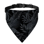 Black Palm Leaf Aloha Pattern Print Over The Collar Dog Bandana