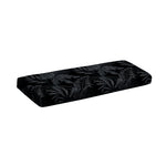 Black Palm Leaf Aloha Pattern Print Piano Keyboard Cover
