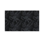 Black Palm Leaf Aloha Pattern Print Polyester Flag