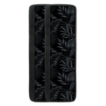 Black Palm Leaf Aloha Pattern Print Refrigerator Handle Covers