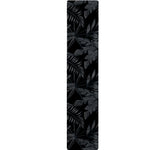 Black Palm Leaf Aloha Pattern Print Table Runner
