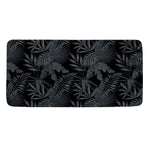 Black Palm Leaf Aloha Pattern Print Towel