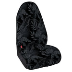 Black Palm Leaf Aloha Pattern Print Waterproof Car Seat Cover