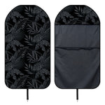 Black Palm Leaf Aloha Pattern Print Waterproof Car Seat Cover
