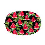 Black Palm Leaf Watermelon Pattern Print Car Side Mirror Covers