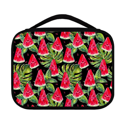 Black Palm Leaf Watermelon Pattern Print Classic Bible Case
