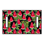 Black Palm Leaf Watermelon Pattern Print Golf Cart Seat Cover