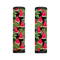 Black Palm Leaf Watermelon Pattern Print Handle Covers