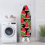 Black Palm Leaf Watermelon Pattern Print Ironing Board Cover
