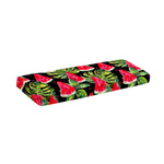 Black Palm Leaf Watermelon Pattern Print Piano Keyboard Cover