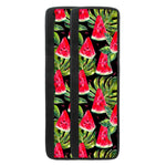 Black Palm Leaf Watermelon Pattern Print Refrigerator Handle Covers