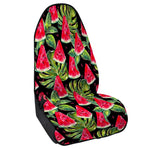 Black Palm Leaf Watermelon Pattern Print Waterproof Car Seat Cover