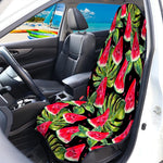 Black Palm Leaf Watermelon Pattern Print Waterproof Car Seat Cover