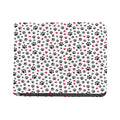Black Paw And Heart Pattern Print Bifold Wallet