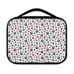 Black Paw And Heart Pattern Print Classic Bible Case