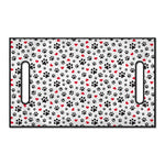 Black Paw And Heart Pattern Print Golf Cart Seat Cover