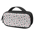 Black Paw And Heart Pattern Print Portable Cooler Travel Case