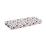 Black Paw And Heart Pattern Print Piano Keyboard Cover