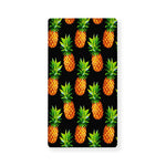 Black Pineapple Pattern Print Baby Crib Sheet