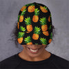 Black Pineapple Pattern Print Baseball Cap