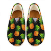 Black Pineapple Pattern Print Casual Shoes