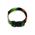 Black Pineapple Pattern Print Dog Collar