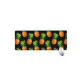 Black Pineapple Pattern Print Extended Mouse Pad
