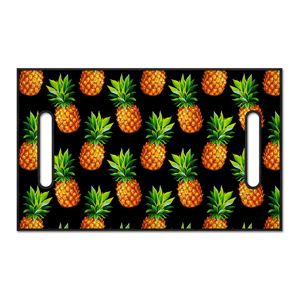 Black Pineapple Pattern Print Golf Cart Seat Cover