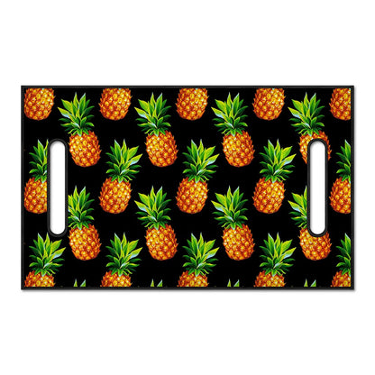 Black Pineapple Pattern Print Golf Cart Seat Cover