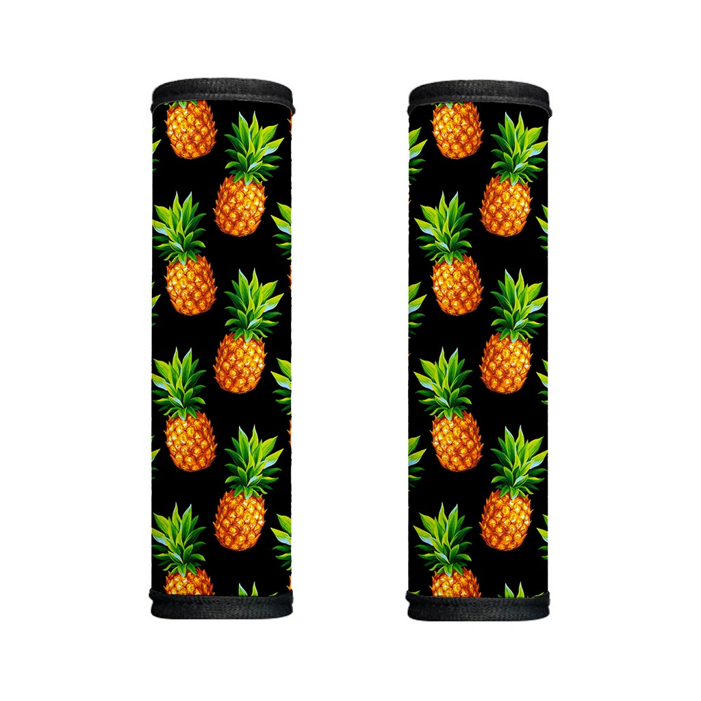 Black Pineapple Pattern Print Handle Covers