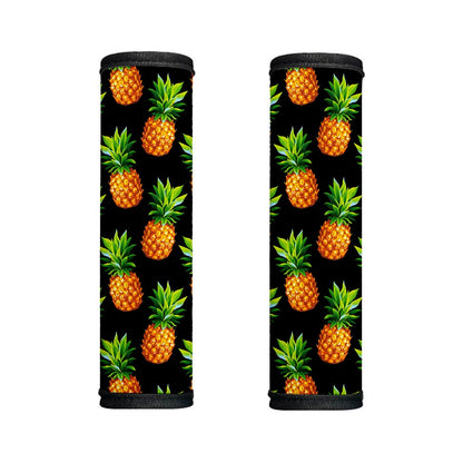 Black Pineapple Pattern Print Handle Covers