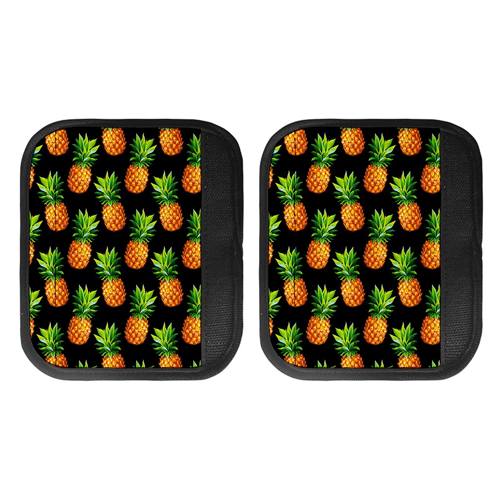 Black Pineapple Pattern Print Handle Covers