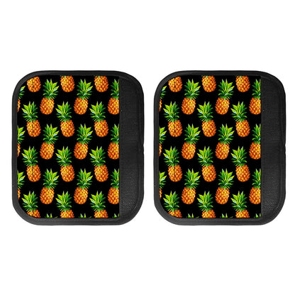 Black Pineapple Pattern Print Handle Covers