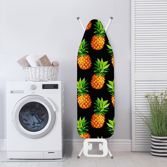 Black Pineapple Pattern Print Ironing Board Cover