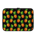 Black Pineapple Pattern Print Laptop Sleeve