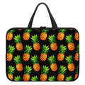 Black Pineapple Pattern Print Laptop Sleeve With Handle