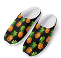 Black Pineapple Pattern Print Mesh Casual Shoes