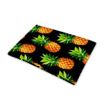 Black Pineapple Pattern Print Pet Cooling Mat Cover