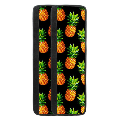 Black Pineapple Pattern Print Refrigerator Handle Covers