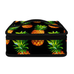 Black Pineapple Pattern Print Small Lunch Bag