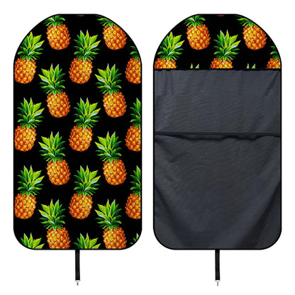 Black Pineapple Pattern Print Waterproof Car Seat Cover