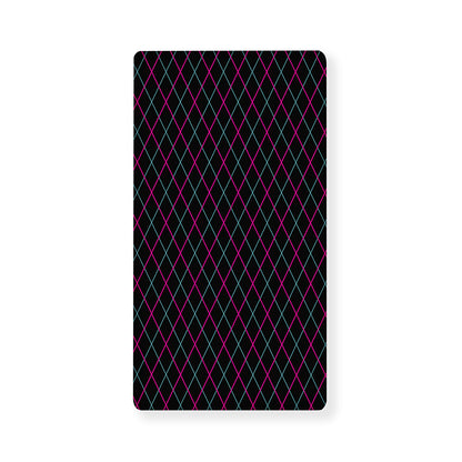 Black Pink And Blue Argyle Pattern Print Baby Crib Sheet